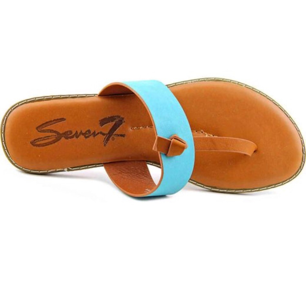 Seven7 Navo Teal Sandal Size 11